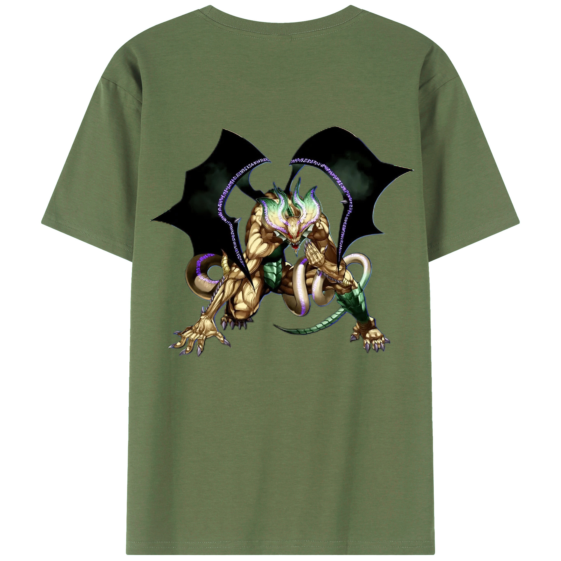 （画像用） 遊☆戯☆王 Yu-Gi-Oh! 綿100％ メンズ半袖Tシャツ（バックプリント） 通気性